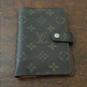 LOUIS VUITTON  Monogram Agenda PM Notebook cover